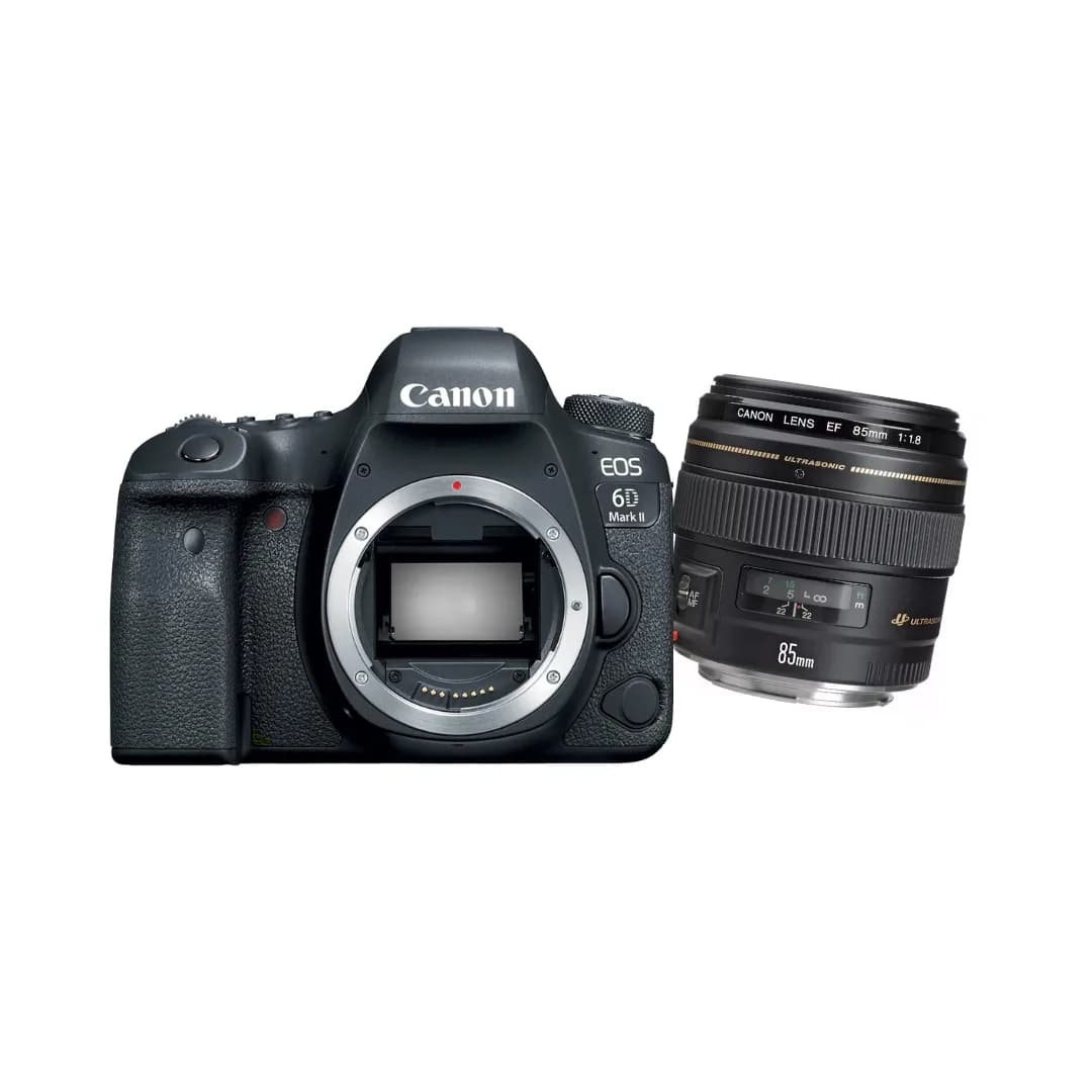 Câmera Canon Dslr EOS 6D Mark II + Lente Canon EF 85MM F1.8 USM
