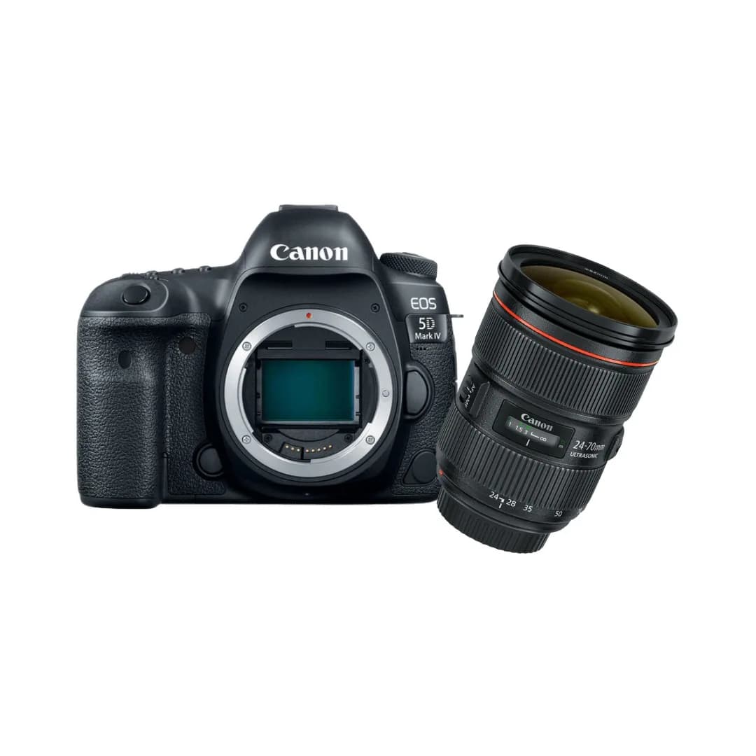 KIT Câmera Canon Dslr EOS 5D Mark IV + Lente Canon EF 24-70MM F/2.8L II -