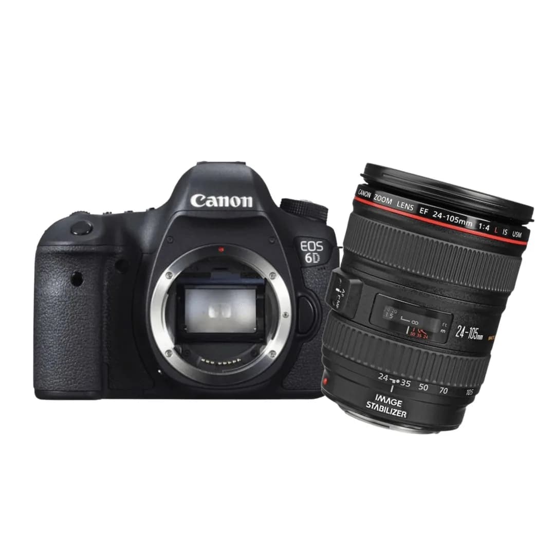 KIT Câmera Canon Dslr EOS 6D + Lente Canon EF 24-105MM F4L IS USM -