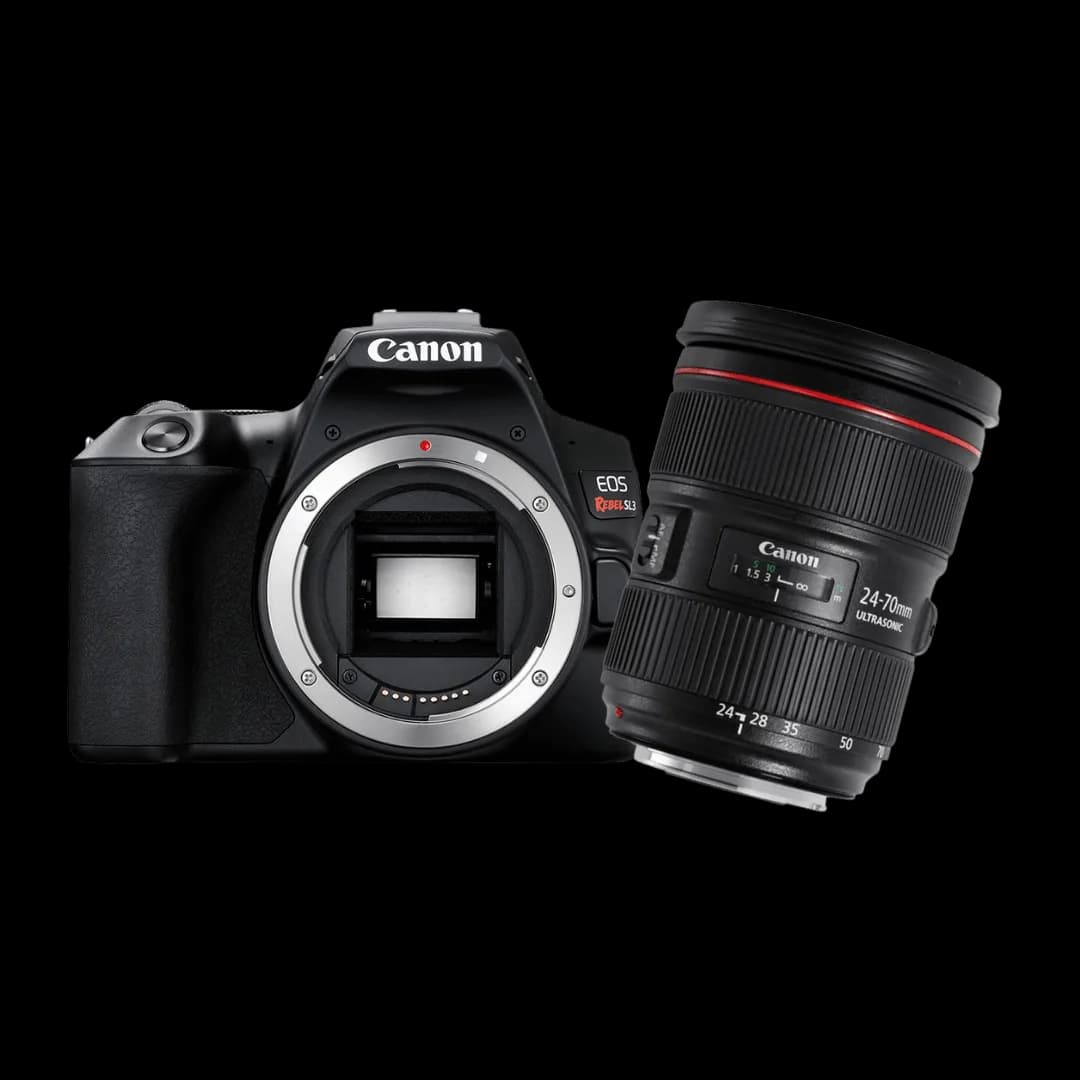 KIT Câmera Canon Dslr EOS Rebel SL3 + Lente Canon EF 24-70MM F/2.8L II -