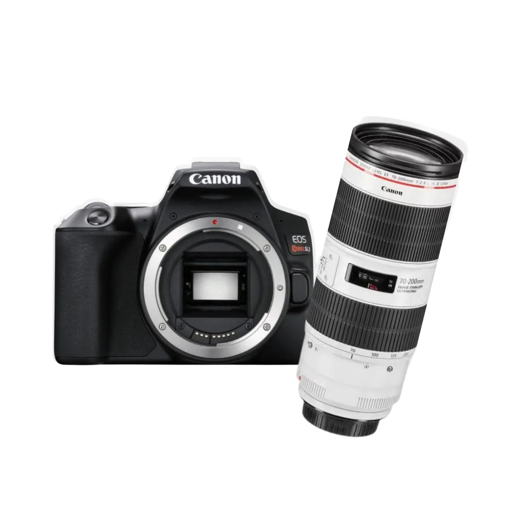 KIT Câmera Canon Dslr EOS Rebel SL3 +lente Canon EF 70-200MM F/2.8L IS II Usm