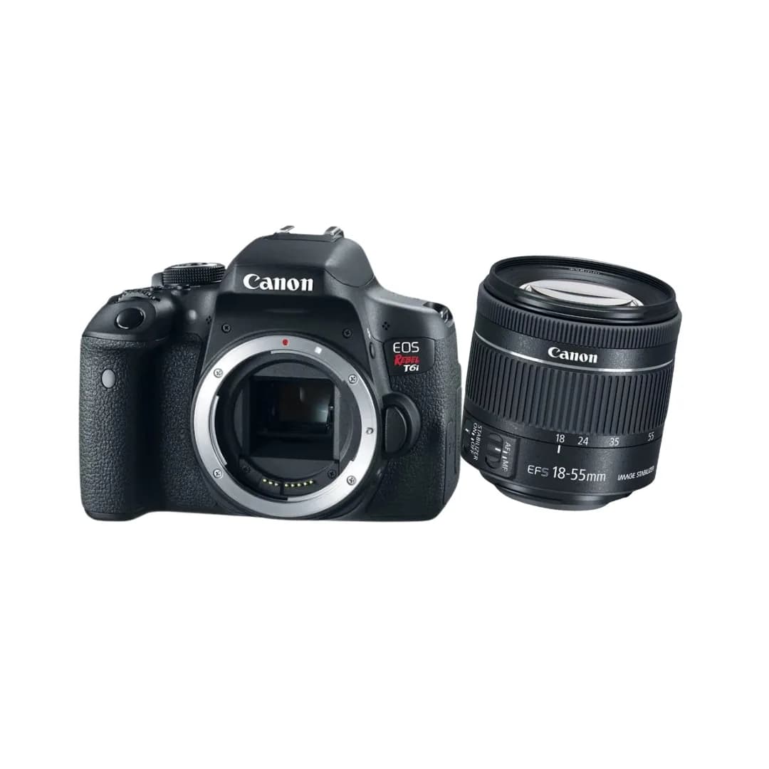 KIT Câmera Canon Dslr EOS Rebel T6I +lente Canon Ef-s 18-55MM F3.5-5.6 IS STM