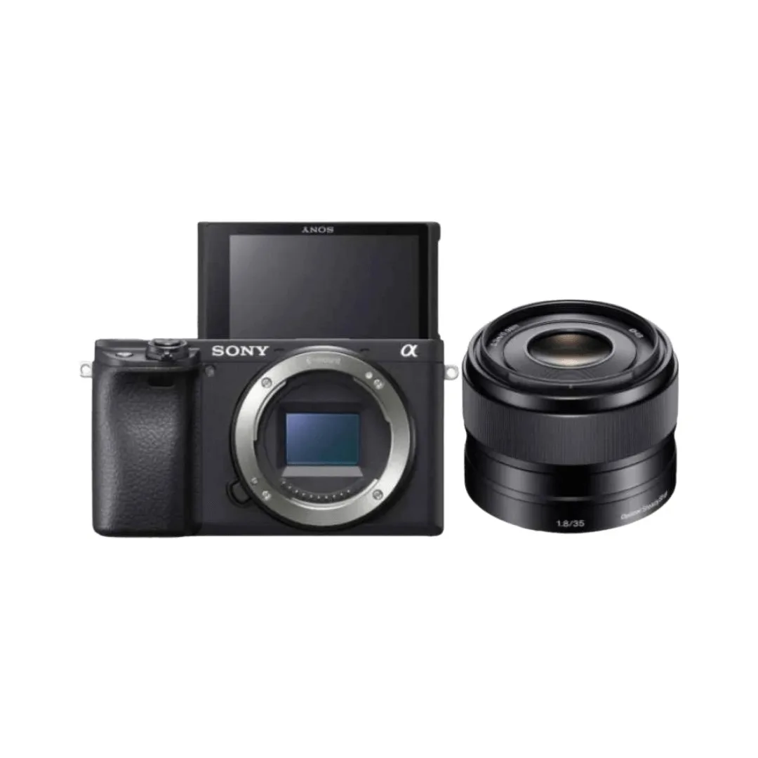 KIT Câmera Sony Alpha A6400 + Lente Sony e 35MM F1.8 OSS