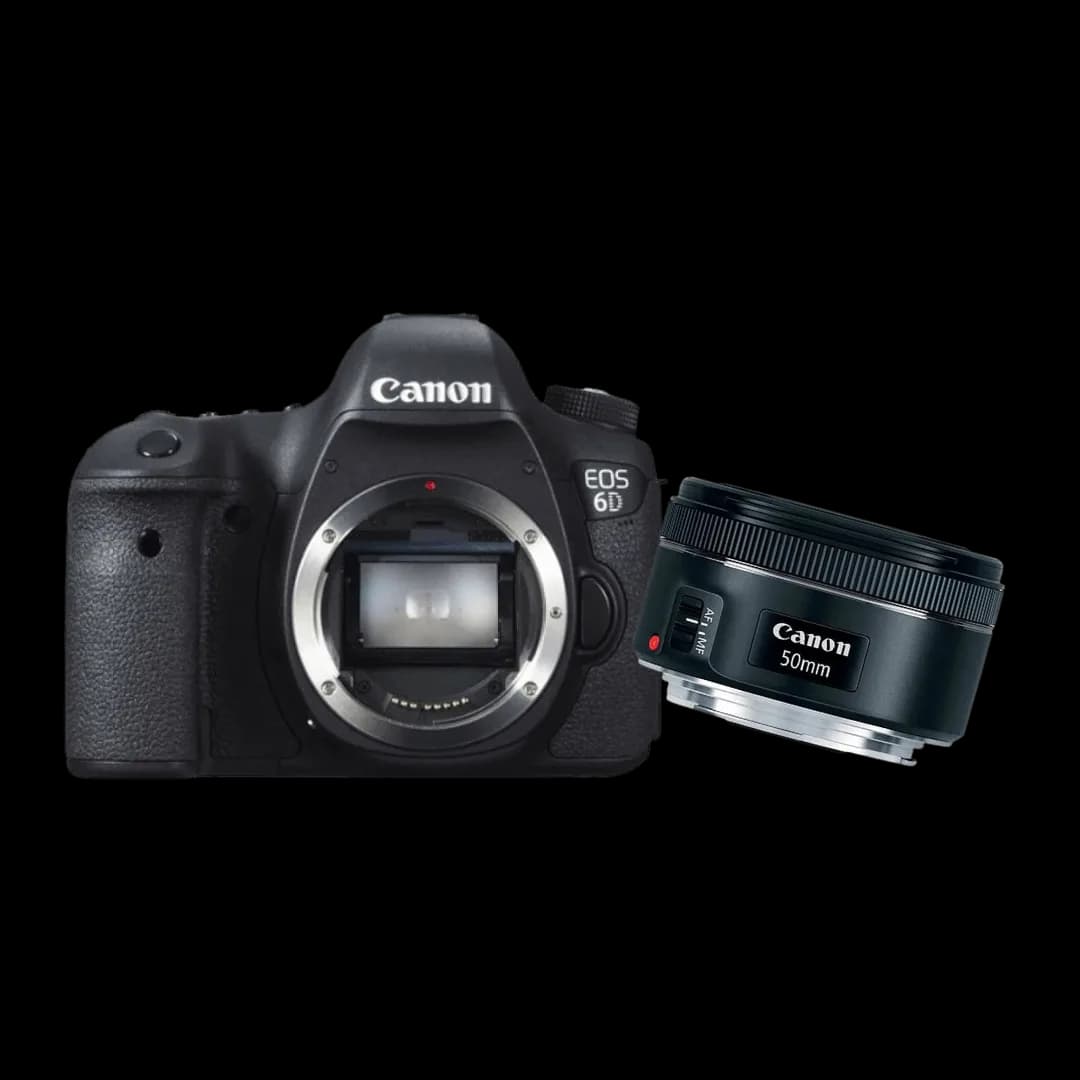 KIT Câmera Canon Dslr EOS 6D + Lente Canon EF 50MM F/1.8 STM -